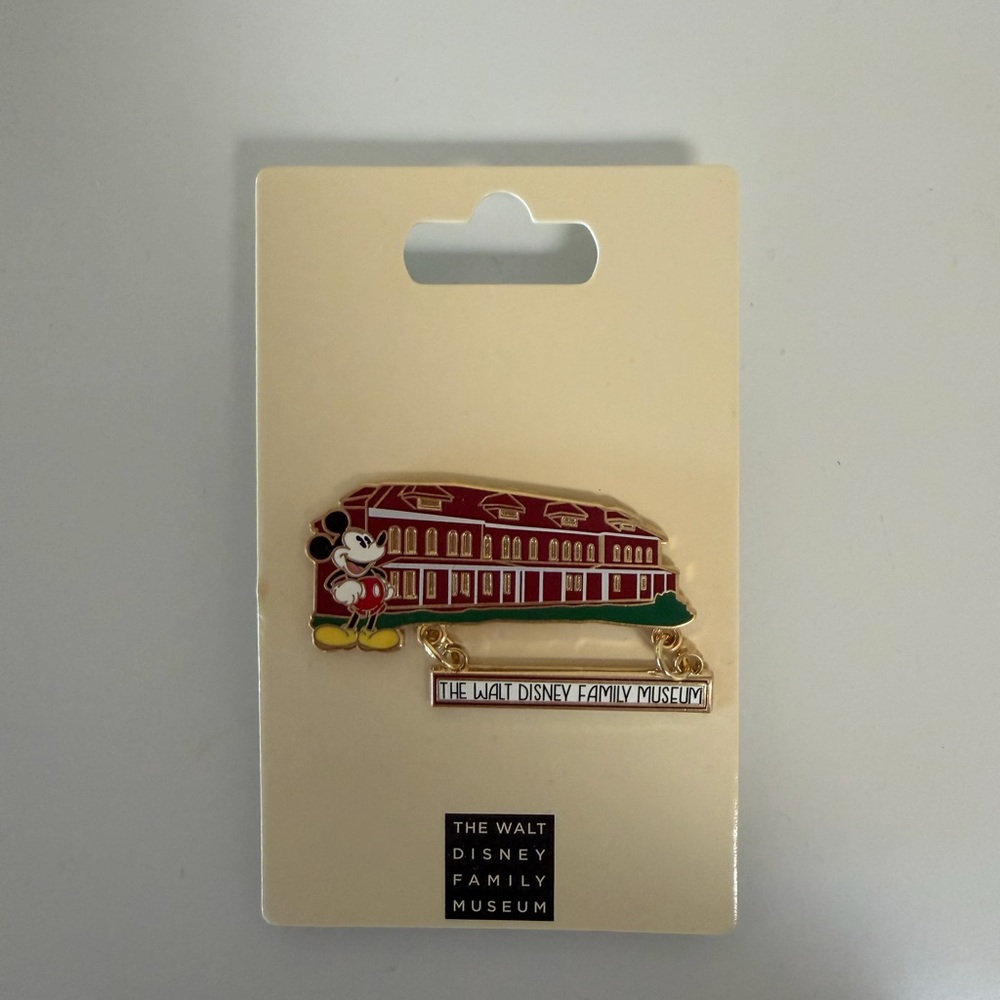 Disney Family Museum Red and Yellow Trolley Pin